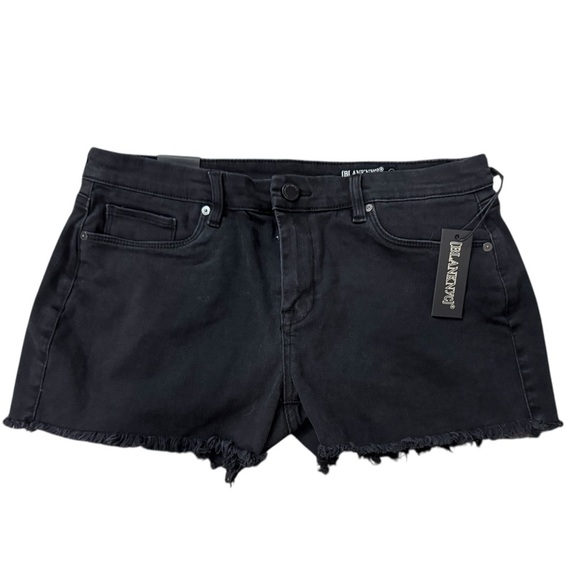 Blank NYC Pants - Blank NYC Black Denim Cut Off Shorts Size 29 NWT